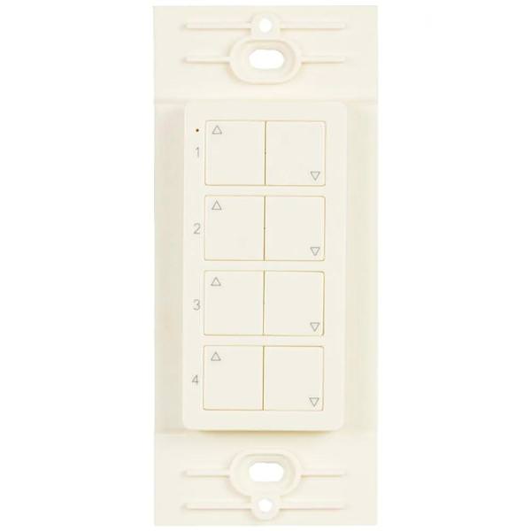 Wireless 4 Zone Almond Task Lighting Remote Control